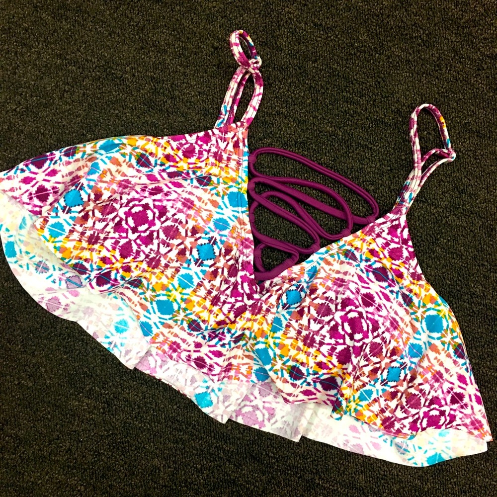 Ruffled Bikini Top by Hula Honey